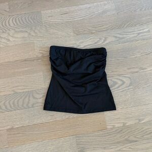 Black Tube Skirt - Women's Stretch Waistband